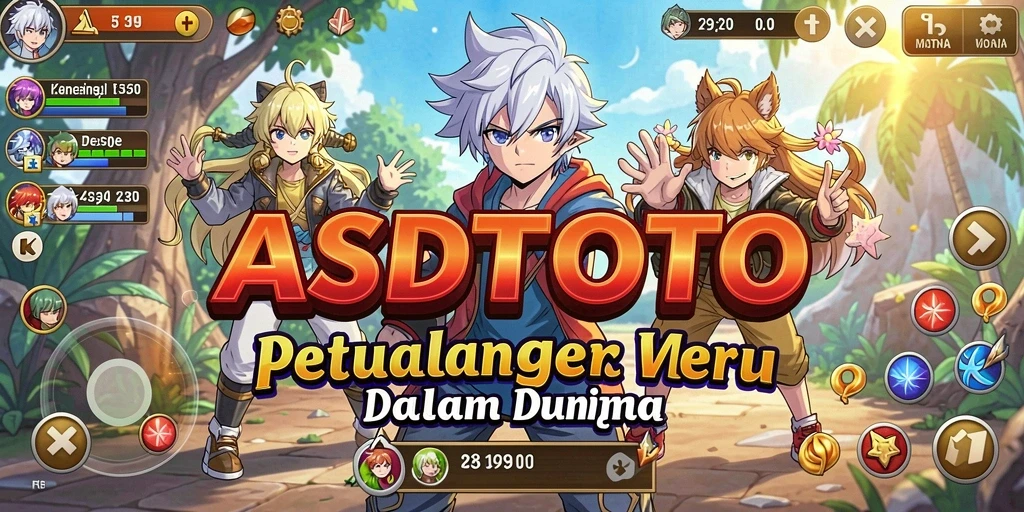 Tangkapan layar gameplay <strong>ASDTOTO</strong> menunjukkan pertarungan dinamis dan karakter anime yang menawan.