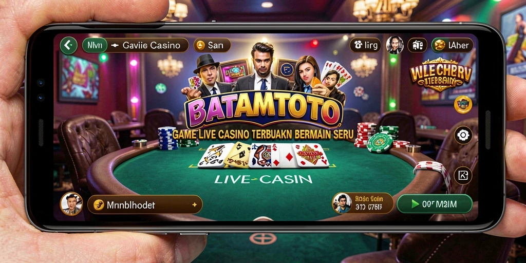 Screenshot utama BATAMTOTO menampilkan gameplay Live Casino yang menarik dan interaktif.