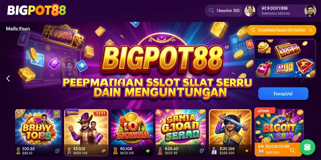 Tampilan gameplay BIGPOT88 yang menegangkan dan menarik.