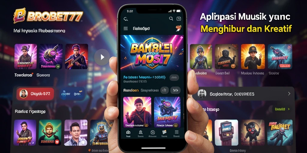 Tampilan gameplay menarik dengan alat musik beragam.