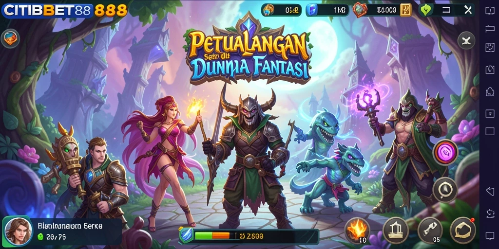Tampilan gameplay CITIBET88 yang memukau di dunia petualangan.