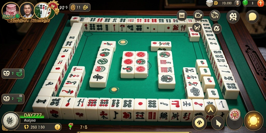 Tampilan screenshot DAY777 menampilkan gameplay Mahjong yang menarik dan menantang.