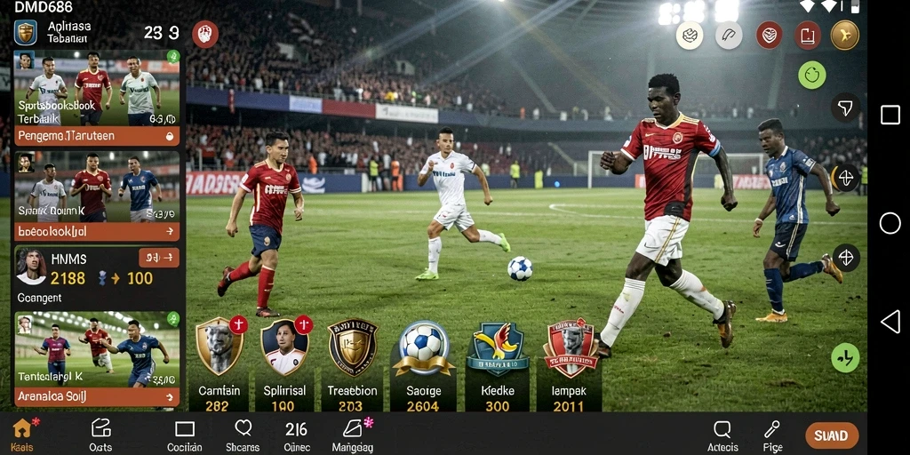 Screenshot DMD686 menampilkan antarmuka taruhan yang menarik dan interaktif.