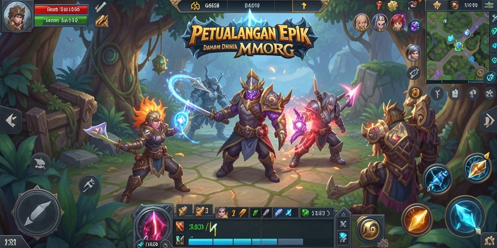 Menampilkan aksi seru di dalam dunia MMORPG G668.