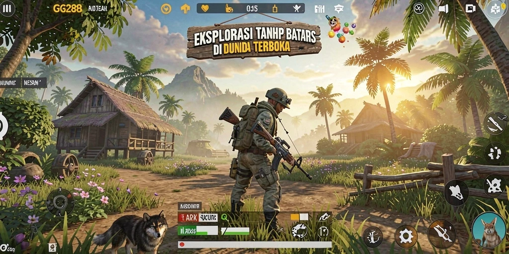 Tampilan gameplay menakjubkan dalam dunia terbuka GG288
