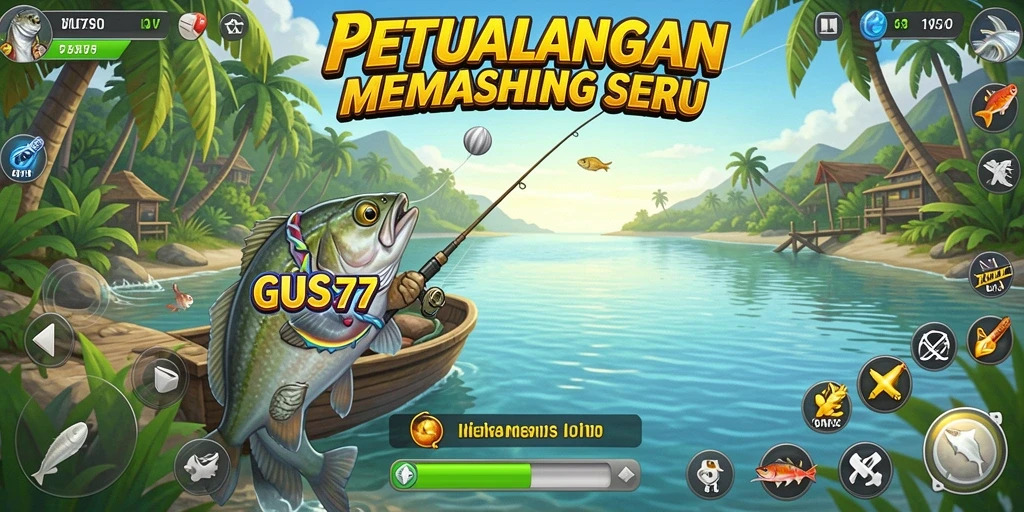 Tangkapan ikan besar dalam gameplay GUS77 yang menegangkan.