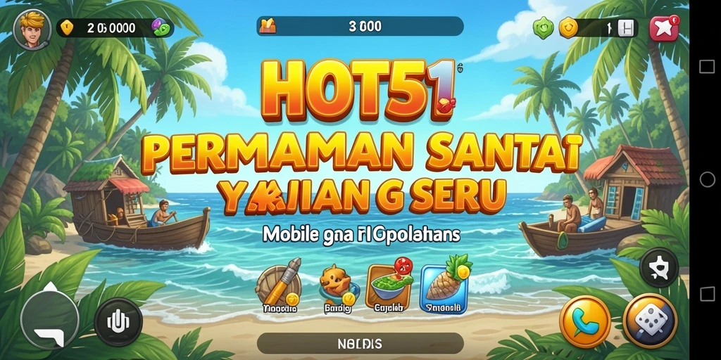 Gambar skenario permainan HOT51 yang mengasyikkan dan penuh warna.