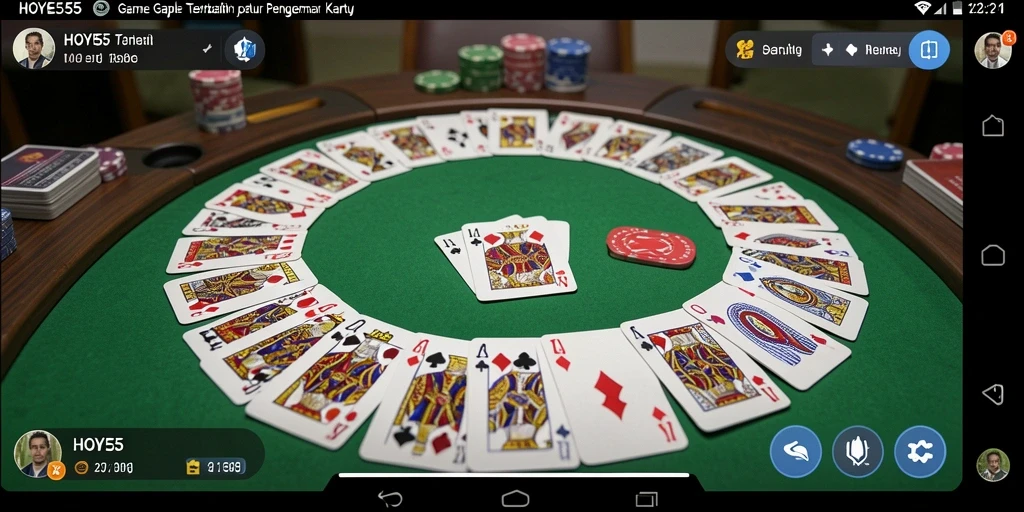 Tampilan gameplay seru HOYE55 dengan pemain yang aktif.