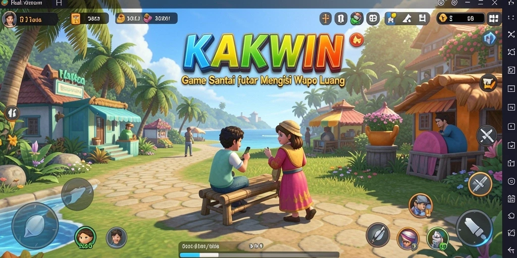 Tampilan gameplay KAKWIN yang menyenangkan dan interaktif.