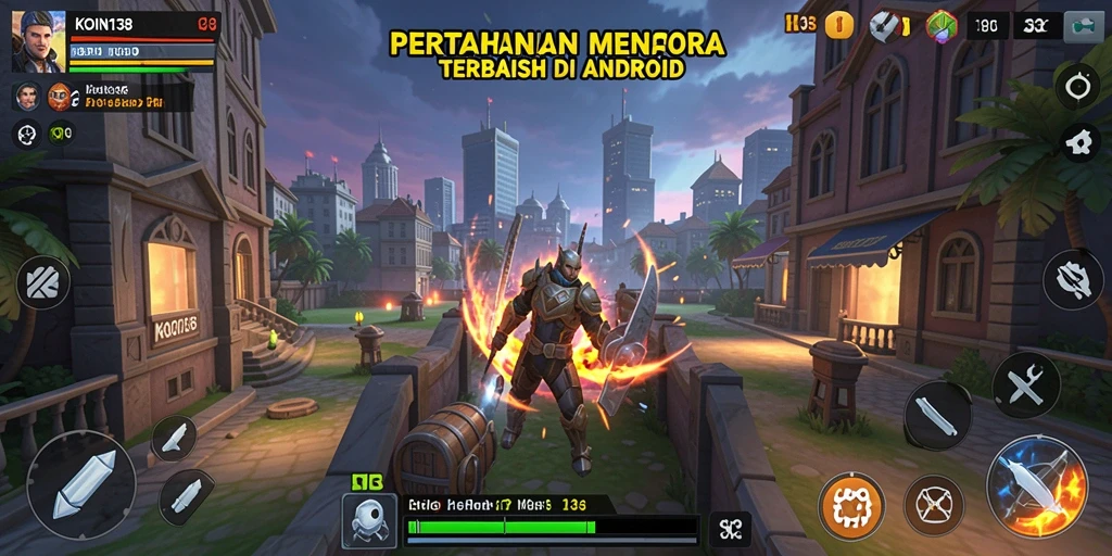 Gambaran gameplay seru Tower Defense di KOIN138.