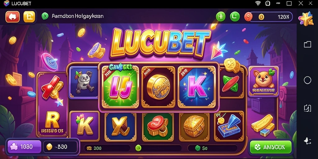 Tampilan menarik LUCUBET dengan berbagai fitur Slot yang seru.