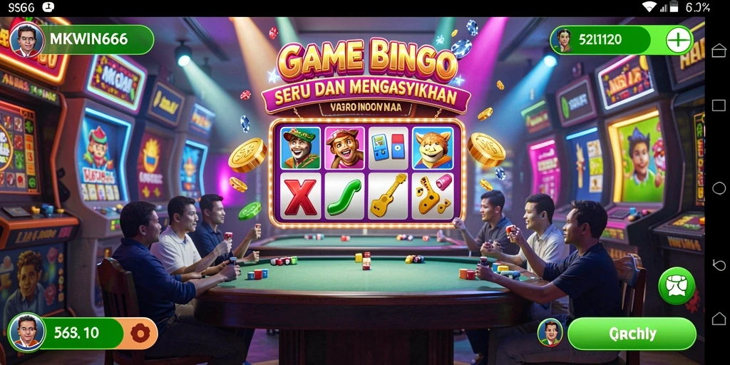 Tampilan dinamis gameplay Bingo di MKWIN666 yang menegangkan.