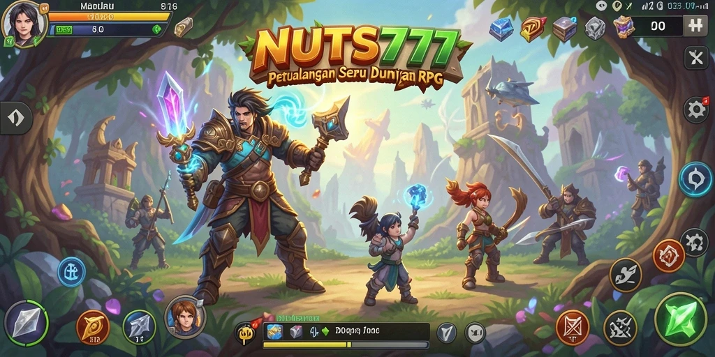Tampilan gameplay yang memikat dan penuh aksi di NUTS777.