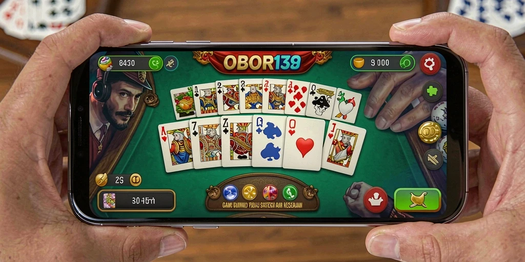Screenshot game OBOR138 menampilkan aksi seru permainan domino.