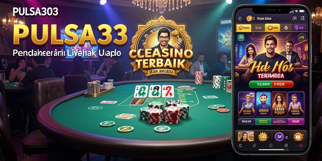 Screenshot menunjukkan dealer profesional dan gameplay menarik di PULSA303.