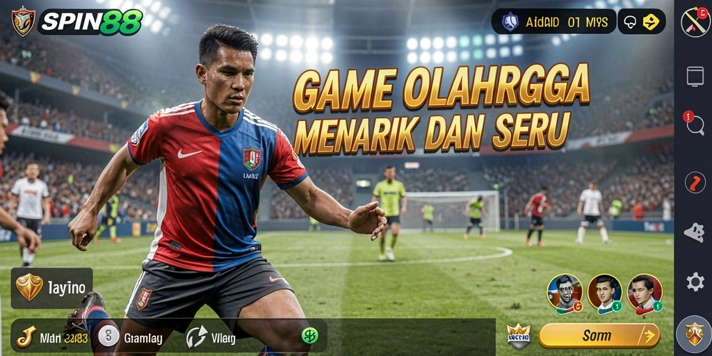 Tampilan gameplay SPIN88 dengan aksi olahraga yang intens.