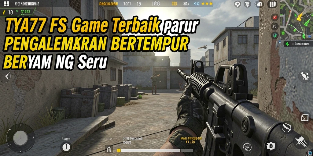 Tampilan seru dari gameplay FPS di TYA777.